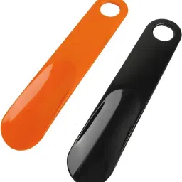 JEEBU Plastic Shoe Horn 7.5 inch Orange Black Portable Travel Use Shoe Helper Shoehorn Shoe Tree-image-15