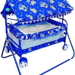 Comfortable Multi-Use Baby Cradle, Baggi/Palna for Baby (Blush BLUE) Bassinet-image-81