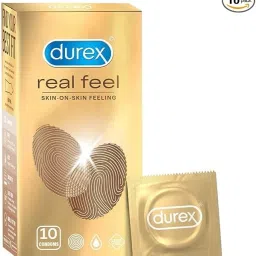 Real Feel Condoms for Men - 10 Count| For Real Skin on Skin Feeling Condom-10