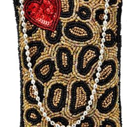Women Gold, Black Cosmetic Bag-image-98