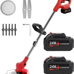 Cordless Electric Grass Cutter Machine Adjustable Height Portable Garden Lawn Cordless Grass Trimmer-6