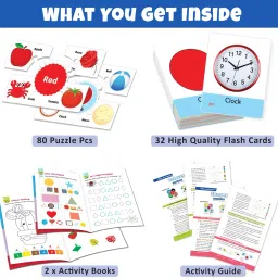 little berry Shapes and Colours Puzzle Combo For Kids With Activity Book and Flash Cards image 4