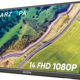 Arzopa Portable Monitor 35.56 cm (14 inch) Full HD IPS Panel Monitor (Ultra Slim 14" FHD Portable Monitor with Kickstand & Dual Speakers)-image-83
