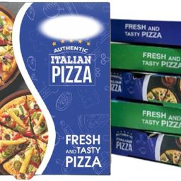 Pizza Box Cardboard, Craft Paper Pizza Box (9 inch) 3ply Corrugated pizza box size -8.75X8.75X1.5'' inch Pizza Packaging Box-image-23