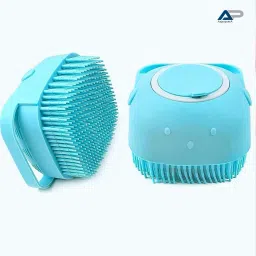 Silicone Body Massage Bath Brush with Soap Dispenser |Silicon Body Back Scrubber-image-41