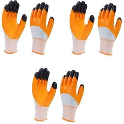 Nylon Anti Cut Use in Kitchen, Gardening, Agriculture Cut Resistance Hand Gloves 3 Pair Gardening Shoulder Glove-picture-14
