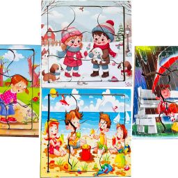 Summer, Winter, Monsoon & Spring For Kids Indian Seasons Jigsaw Puzzle Packof4-image-28