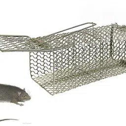 Rat Trap -Mouse/ Small Iron Trap/Catcher Cage Rustic Copper Big size is 27*10*11 Live Trap-13