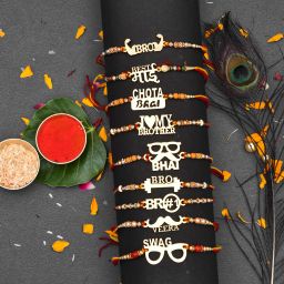 Bhaiya Bhabhi Rakhi For Bhaiya & Bhabhi | kundan designer Rakhi| Exculive rakhi | Assorted Rakhi Set-14