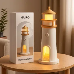 Lighthouse Moon Projection Lamp | LED Night Light for Kids, Home Decor & Gifting Night Lamp-image-8