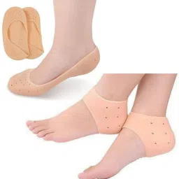 2 Pair of Combo Anti heel crack set socks-image-13