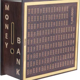 Wooden Money Bank Money Bank With Savings Tracker Coin Bank for Kids & Adults Coin Bank-picture-9