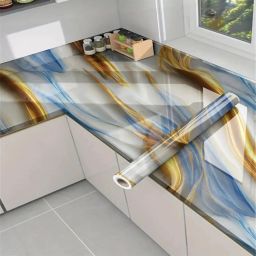 200 cm Waterproof Self Adhesive Aluminum Foil Kitchen Wall Desk Removable Stickers Self Adhesive Sticker-image-61