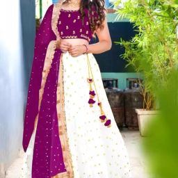 Embroidered Semi Stitched Lehenga Choli-image-58