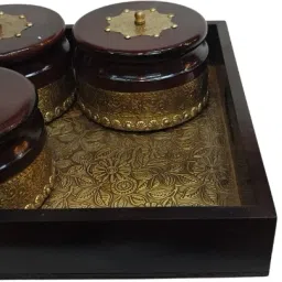 Giftsee Royalwood Collection Tray Serving Set-29