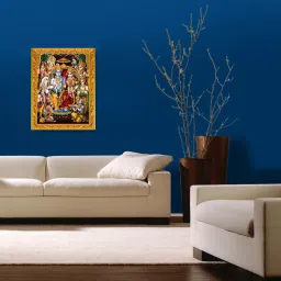 mperor God Ram darbar laminated digital re-print in an Hardboard Paper Print image 4