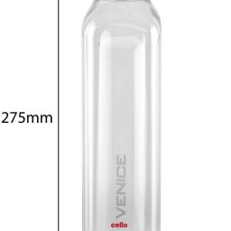 cello Exclusive Edition Plastic Water Bottle Set, 1 Litre, Set of 5, Clear 1000 ml Bottle image 3