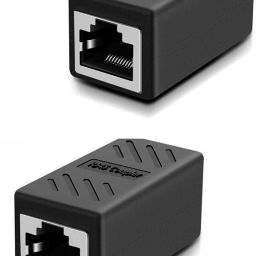 Civon 2 Pcs RJ45 female to Female connector coupler lan adapter For Cat5e/Cat6/Cat7 Lan Adapter-18