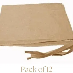 SARDAR EXCLUSIVE PURE COTTON Large KHAKHI 4 TANI PATKA - DASTAAR / BANDANA (Pack of 12) Solid Pagri-image-3