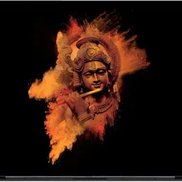 Flipkart SmartBuy krishna with flute 3m or avery imported vinyl woith lamination Laptop Decal 15.6-image-20