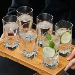 (Pack of 6) (Pack of 6) Glass Set Water/Juice Glass (260 ml, Glass, Clear) Glass Set Water/Juice Glass-image-81