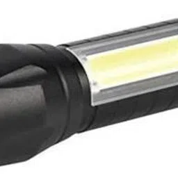 godhani enterprise Mini 2in1 Waterproof Laser LED Metal Body Rechargeable 3 Mode Zoomable Flashlight Torch Table Lamp COB Outdoor Lamp Search Light 9W USB Charging Torch image 5