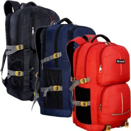 55L TRAVEL BACKPACK FOR OUTDOOR SPORT HIKING COMBO SET OF 3 PIECES Rucksack - 55 L-image-77