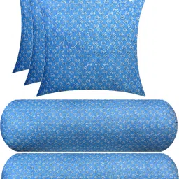 Combo Set 3 Cushion And 2 Bolster Microfibre Floral Cushion Pack of 5-6
