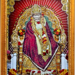 Sai baba ji photo frame with laminated sheet . size [ 5x7 inch ] Religious Frame-image-43