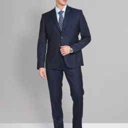 Men Tailored Regular Fit Solid Two Piece Suit Solid Suit-image-33