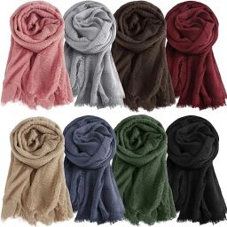 Solid Polycotton, Cotton Blend, Pure Cotton Women Multicolor Faux Turtleneck Neck Cover, Scarf, Bluetooth Scarf, Fancy Scarf, Stole-image-55