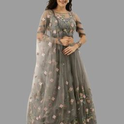 Embroidered Semi Stitched Lehenga Choli-image-46