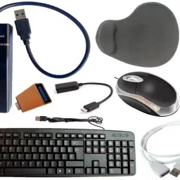 ANJO Wired Keyboard-Wired Mouse-Wrist Pad-Hub 3.0-Cleaner-OTG C&Micro-Ext Cable 1.5m Combo Set-image-11