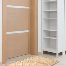 Aura Camel Brown Microfiber Anti Skid Doormat-picture-14