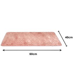 Aura Orange-Coloured Microfiber Anti Skid Doormats-95