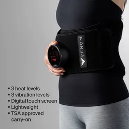 Hyperice Venom Back Massager (Nano-Technology, Variable Heat Levels, 101066, Black) image 3