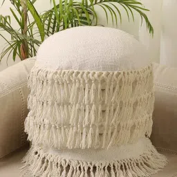 jamio firati White Cotton Woven 16x16 inches Cushion Covers (Set of 2)-picture-9