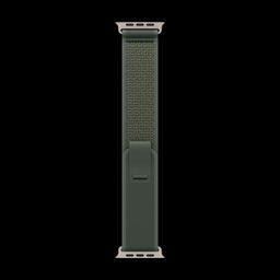 Apple Trail Nylon, Titanium, Polyester & Spandex Loop for Apple (44mm / 45mm / 46mm / 49mm, M / L) (Natural Titanium Finish, Green)-image-95