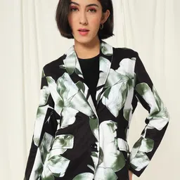 tandul Fleece Floral Print Coat For Women-picture-6