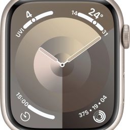 Apple Watch Series 9 GPS + Cellular 45mm Starlight Case & Starlight Sport Loop-image-19