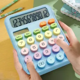 mgnlr Calculator_1 Mechanical Calculator, 12 Digits Large Display, Desktop Calculator Big Buttons Basic Calculator image 4