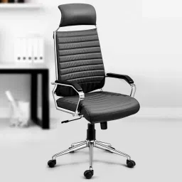 Acier- Made with French Artistry, Unrivaled Ergonomics in the Prime Metal Sleek Leatherette Office Executive Chair-image-3