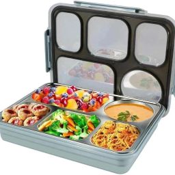 5 Compartment Stainless Steel Leak Proof 5 Partition Lunch Box Tiffin Adult Kids 5 Containers Lunch Box-image-18
