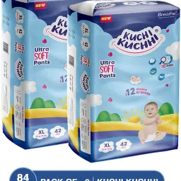 Premium super soft baby diaper with a 3D bubble top (Pack of 2) - XL-30