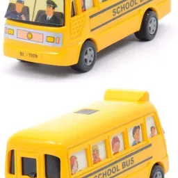 Toys Mini Bus, Multicolour (Yellow, Pack of: 1)-image-6