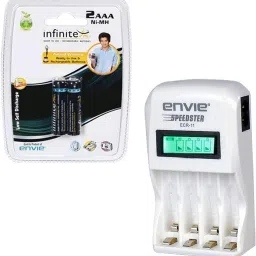 Envie Speedster ECR-11 + 2xAAA 1100 Ni-MH rechargeable Camera Battery Charger-image-25