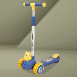 Road Runner Ryder Scooter for Kids of Age 3+ Years | 3 Level Height Adjustment Kids Scooter-6
