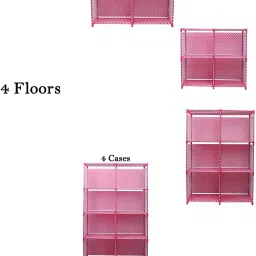 egnito Plastic 8 Shelf Book Organizer Showcase rack for home Plastic Open Book Shelf image 3