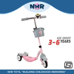 3-wheel Noddy scooter for Kids with Bell and Basket (Red)…-21