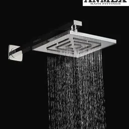 MAZE HeavyDuty Mirror SS304 Overhead ShowerHead & Square Arm (8X8 + 24inch Arm) Handheld-image-36